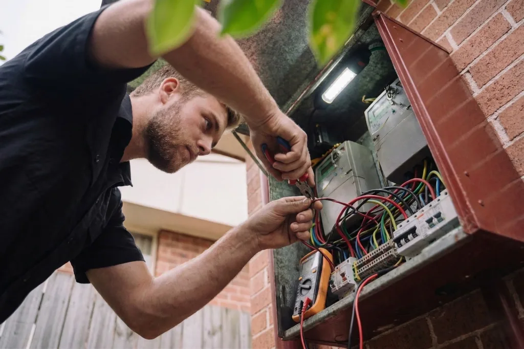 Erskinville electrician performing electrical work